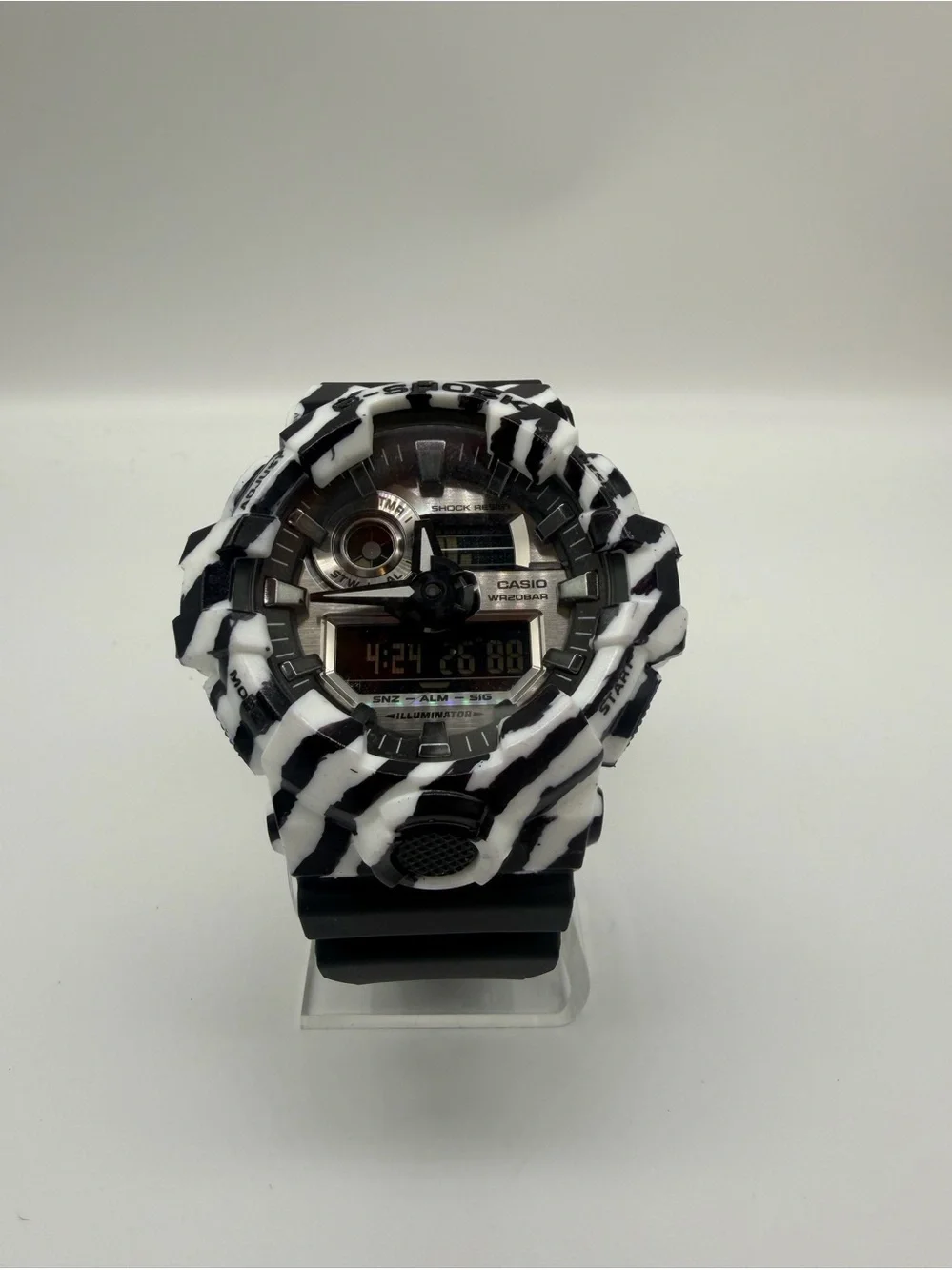 Casio G-Shock GA-700SK Custom B&W Art Watch